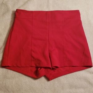 High waisted shorts.